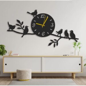 3D Wooden DIY Wall Clock – Quartz Numeral Hanging Decoration for Home and Bedroom